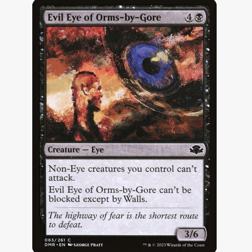 牌客窝 万智牌  欧拜高的邪眼 Evil Eye of Orms-by-Gore 铁 黑色