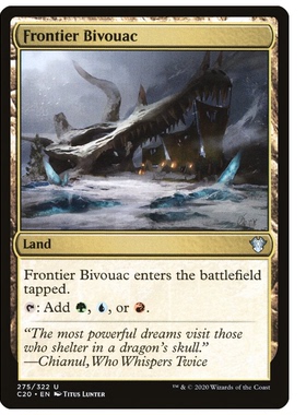 牌客窝 万智牌 边疆营地  Frontier Bivouac  银 地 闪