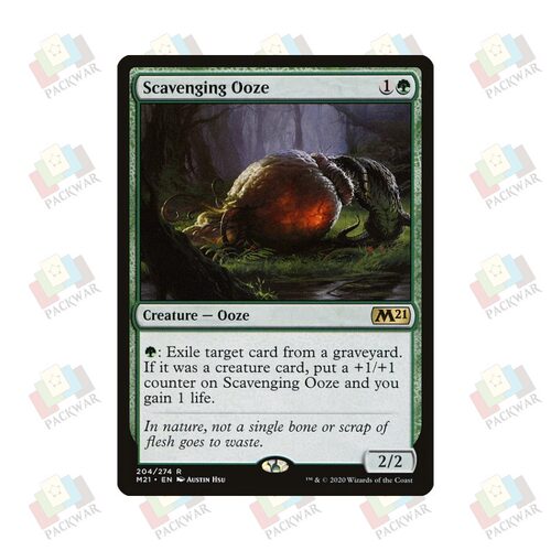 牌客窝 万智牌  腐食流浆 Scavenging Ooze 金 绿 闪