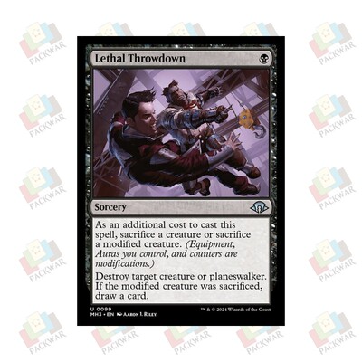 牌客窝 万智牌 致命坠击 Lethal Throwdown 银 黑 闪