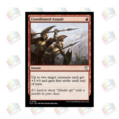 牌客窝 万智牌 协同突击 Coordinated Assault 银 红 闪