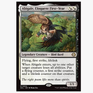 万智牌 雄辩新生艾比苟 Abigale, Eloquent First-Year 金 多色