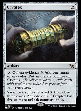 牌客窝 万智牌  密码械  Cryptex  金 神器 闪