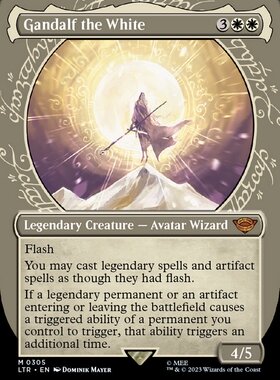 牌客窝 万智牌  白袍甘道夫 Gandalf the White  秘稀  白 闪