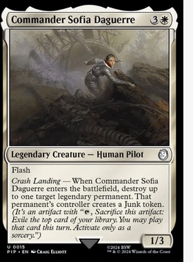 万智牌 索菲亚·达盖尔指挥官 Commander Sofia Daguerre 银 白色