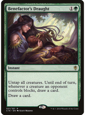 牌客窝 万智牌 施恩药剂 Benefactor's Draught 金 绿