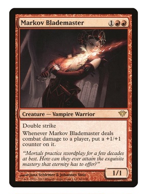 牌客窝 万智牌 马可夫大剑师 Markov Blademaster 金 红