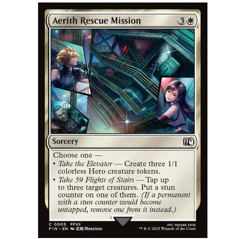 牌客窝 万智牌 爱丽丝救援作战 Aerith Rescue Mission 铁 白
