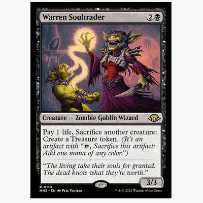 牌客窝 万智牌 繁殖地易魂师 Warren Soultrader  金 黑