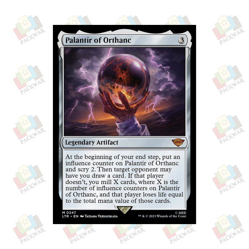 万智牌 欧尔桑克的帕蓝提尔 Palantír of Orthanc 秘稀 无色 闪