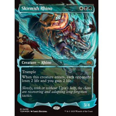 牌客窝 万智牌 冲击犀牛 Skirmish Rhino 秘稀 多色 闪