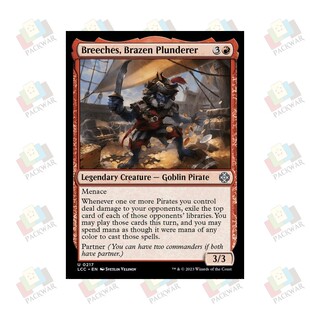 万智牌 莽霸联盟袭劫者布里奇 Breeches, Brazen Plunderer 银红