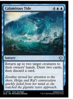牌客窝 万智牌 灾祸怒潮  Calamitous Tide  银  蓝