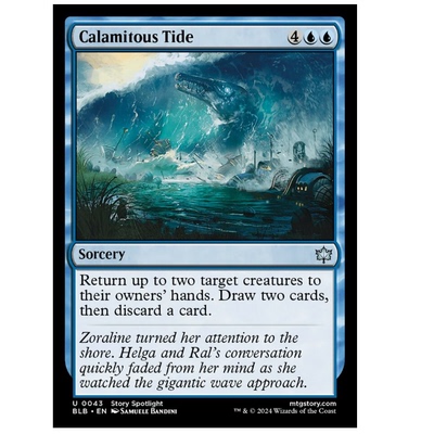 牌客窝 万智牌 灾祸怒潮  Calamitous Tide  银  蓝