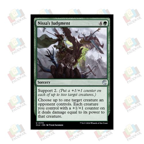 牌客窝 万智牌 妮莎的裁决 Nissa's Judgment 银 绿 闪