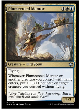 牌客窝  万智牌 羽誓导师  Plumecreed Mentor  银 多