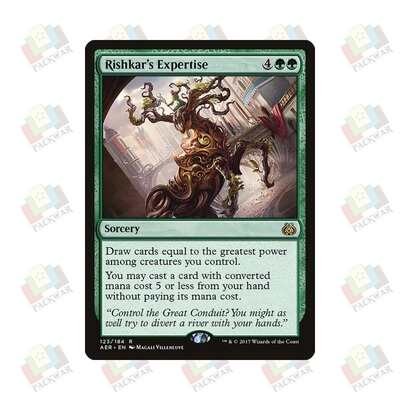 牌客窝 万智牌 李什克的专才 Rishkar's Expertise 金 绿色