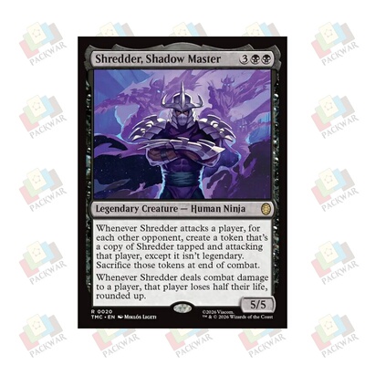 牌客窝 万智牌 暗影主宰施瑞德 Shredder, Shadow Master 金 黑
