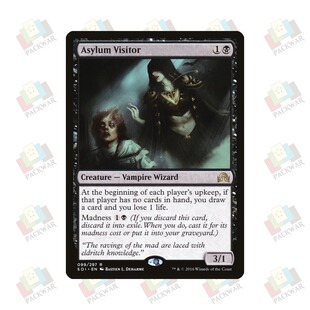 牌客窝 万智牌   避难所来客  Asylum Visitor 金 黑 闪