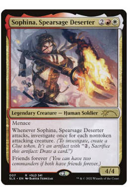 牌客窝 万智牌 Sophina, Spearsage Deserter 金 多色