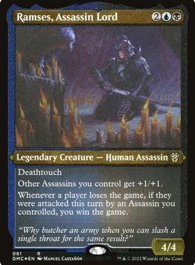 牌客窝 万智牌  暗杀王拉瑟斯 Ramses, Assassin Lord 金 多