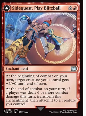 万智牌  支线任务：水斗球赛 Sidequest: Play Blitzball 银 红色