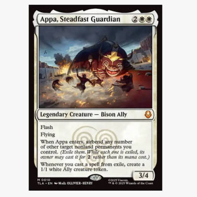 牌客窝 万智牌 忠贞护卫阿柏 Appa, Steadfast Guardian 秘稀 白