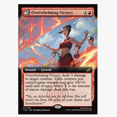 牌客窝 万智牌 压倒性胜利 Overwhelming Victory 金 红 闪