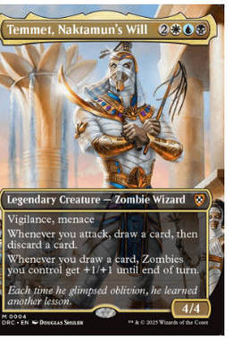 万智牌 拿塔蒙之志蒂穆特 Temmet, Naktamun's Will 秘稀 多色