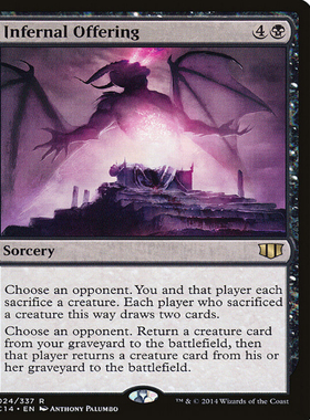 牌客窝 万智牌 炼狱乐施 Infernal Offering 金 黑