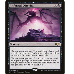 牌客窝 万智牌 炼狱乐施 Infernal Offering 金 黑