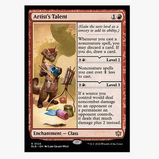 牌客窝 万智牌 艺术家才能 Artist's Talent 金 红