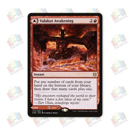 牌客窝 万智牌 瓦拉库醒转 Valakut Awakening 金 红 闪