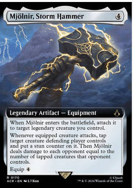 牌客窝万智牌 风暴之锤妙尔尼尔 Mjölnir, Storm Hammer 金 神器