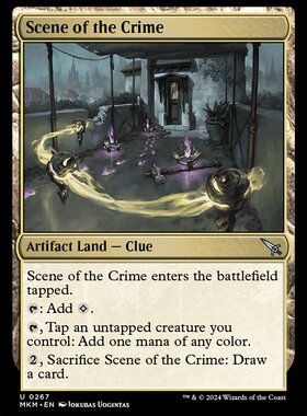 牌客窝  万智牌  罪案现场  Scene of the Crime 银 地 闪