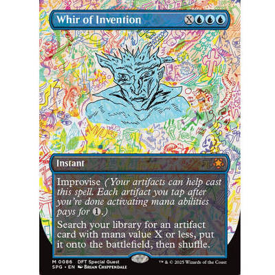 牌客窝 万智牌 创发隆响 Whir of Invention 秘稀 蓝