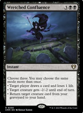 牌客窝 万智牌  劣德交汇 Wretched Confluence  金 黑色