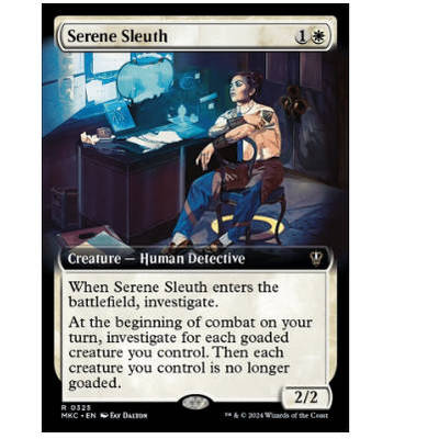 万智牌 安详侦员 Serene Sleuth 金 白