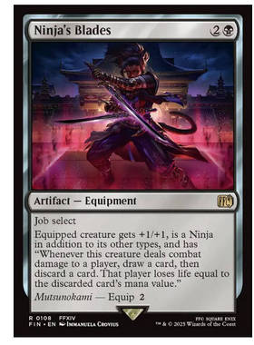 牌客窝 万智牌 忍者的双剑 Ninja's Blades 金 黑