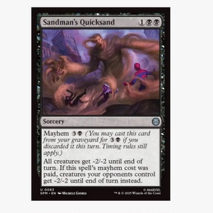 牌客窝 万智牌 沙人的流沙 Sandman's Quicksand 银 黑