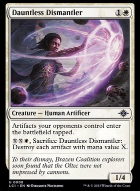 牌客窝 万智牌  不屈拆械人 Dauntless Dismantler 银 白