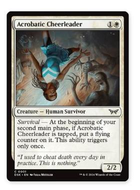 牌客窝 万智牌 舞空啦啦队员 Acrobatic Cheerleader 铁 白