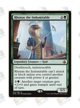 牌客窝 万智牌 无畏神罗纳斯 Rhonas the Indomitable 秘稀 绿 闪
