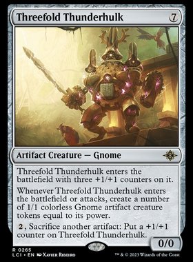 牌客窝 万智牌 三阳霆巨械 Threefold Thunderhulk 金 神器