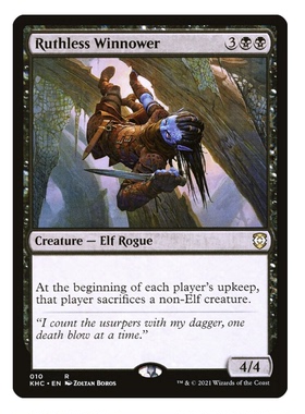 牌客窝 万智牌 绝情筛除者 Ruthless Winnower 金 黑