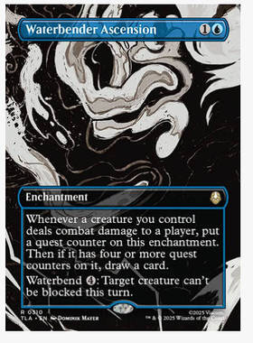 万智牌 截水神通腾扬 Waterbender Ascension 金 蓝