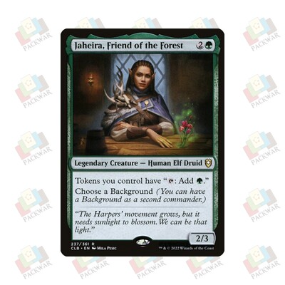 万智牌 树林之友贾希拉 Jaheira, Friend of the Forest 金 绿 闪
