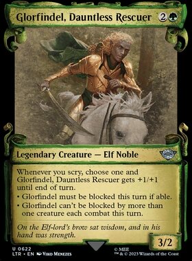 万智牌 无畏援骑格罗芬德尔 Glorfindel, Dauntless Rescuer 银绿