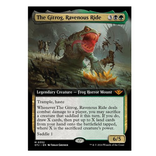 万智牌 血口坐骑噬人蛙怪 The Gitrog, Ravenous Ride 秘稀 多色