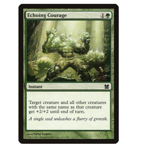 牌客窝 万智牌 勇气回响  Echoing Courage 铁 绿